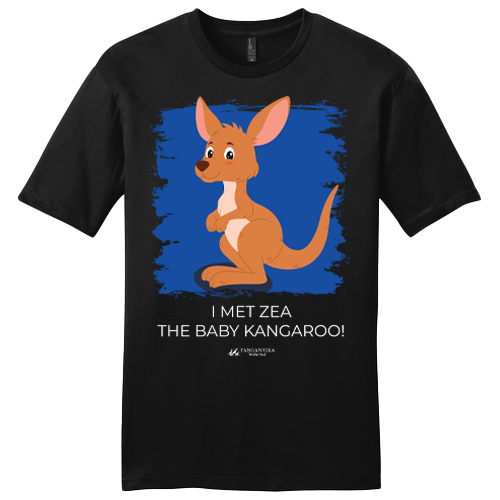 Tanganyika Wildlife Park Black Baby Kangaroo T-Shirt