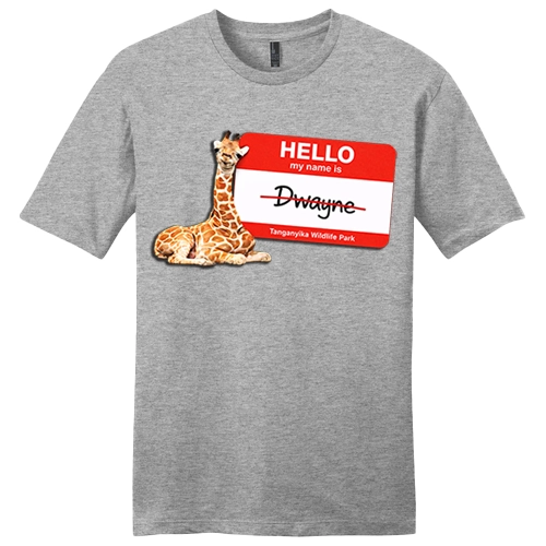 Tanganyika Wildlife Park Hello My Name Is Dwayne Tee